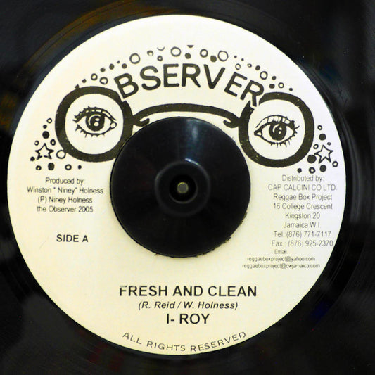 I Roy - Fresh And Clean  /  Version (rhythm: "Take A Trip") [New Vinyl 7"]