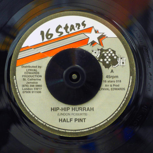 Half Pint - Hip Hip Hurrah  /  Version (rhythm: "Hip Hip Hurrah") [New Vinyl 7"]