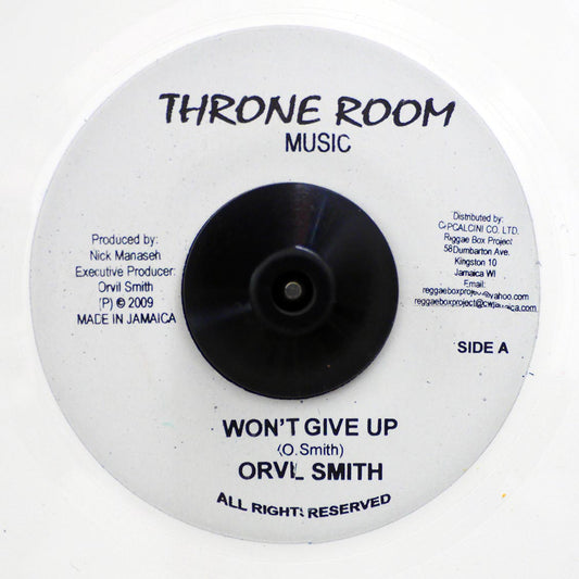 Orville Smith - Won't Give Up  /  Nich Manasseh - Fighting Dub (white vinyl) [New] [New Vinyl 7"]