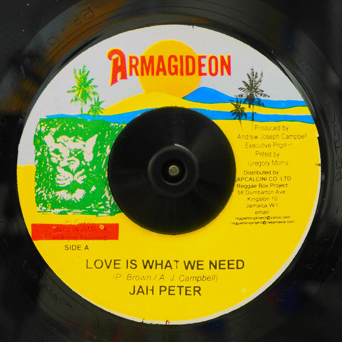 Jah Peter - Love Is What We Need  /  Version (rhythm: "Nuh Fight") [New Vinyl 7"]