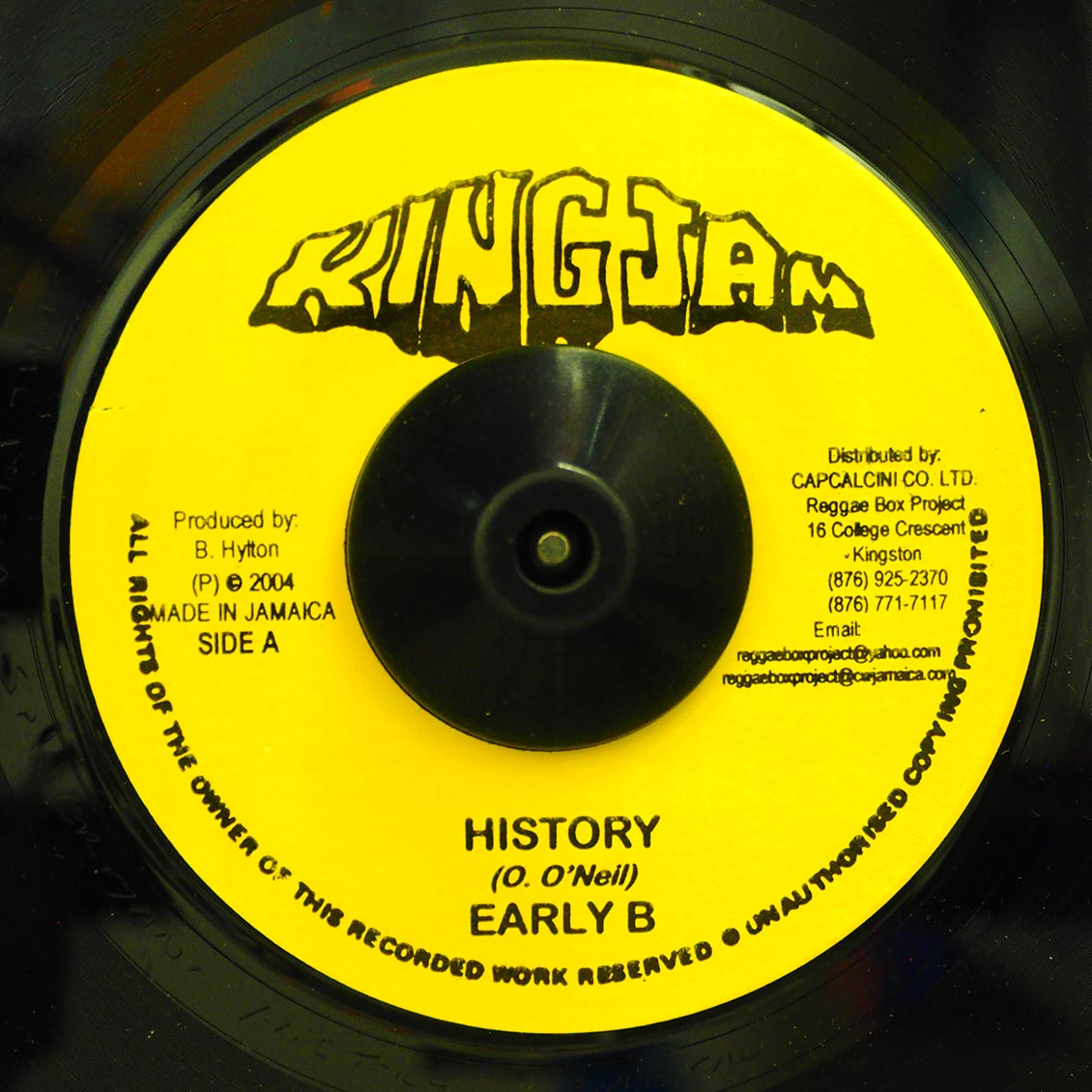 Early B - History  /  Version (rhythm: "Africa") [New Vinyl 7"]