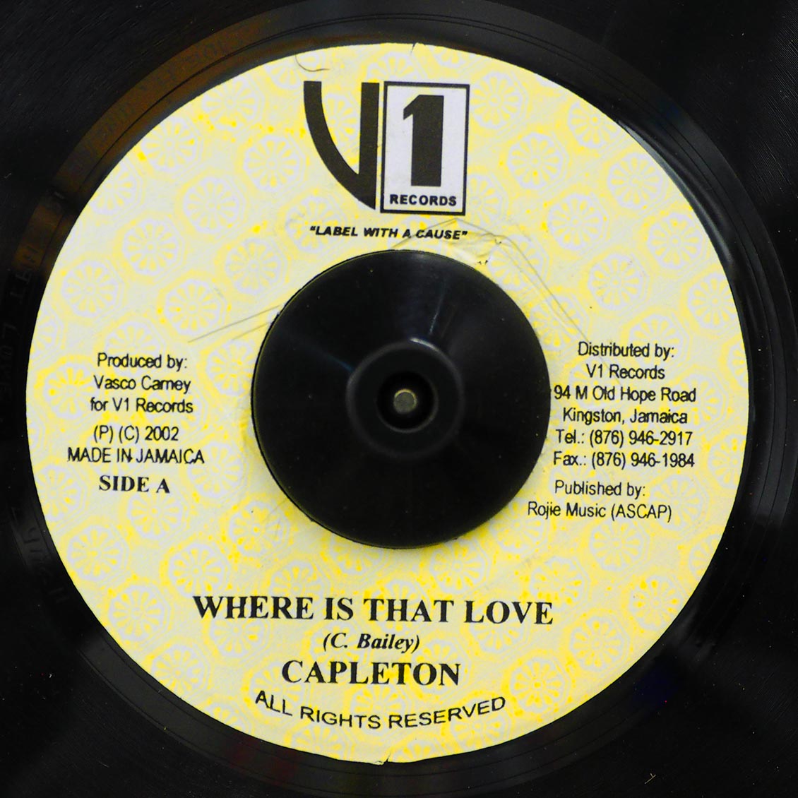Capleton - Where Is That Love  /  Version (rhythm: "Anti Badness") [New Vinyl Record 7" Single]