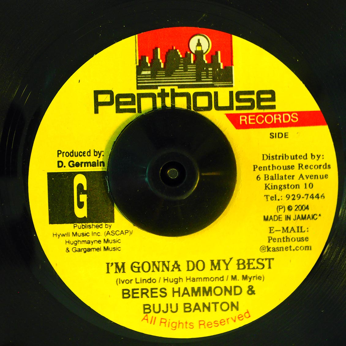 Beres Hammond - I'm Gonna Do My Best  /  Version [New] [New Vinyl 7"]