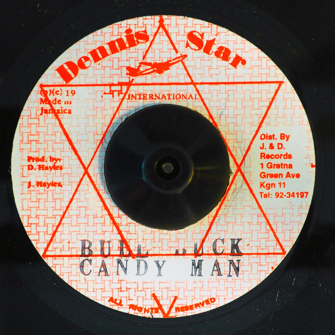 Candy Man - Bull Buck  /  Version [New] [New Vinyl 7"]