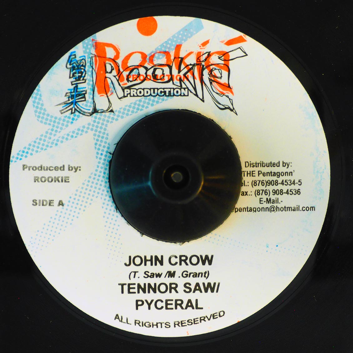 Tenor Saw, Pyceral - John Crow  /  Version (rhythm: "Johncrow") [New Vinyl 7"]