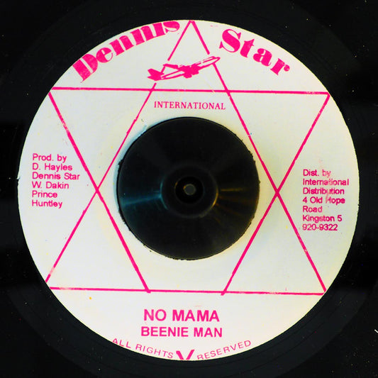 Beenie Man - No Mama  /  Part 2 (rhythm: "Death In The Arena") [New Vinyl Record 7" Single]