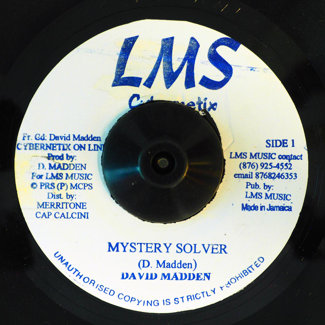 David Madden - Mystery Solver  /  David Madden - Fly Away Home [New Vinyl 7"]