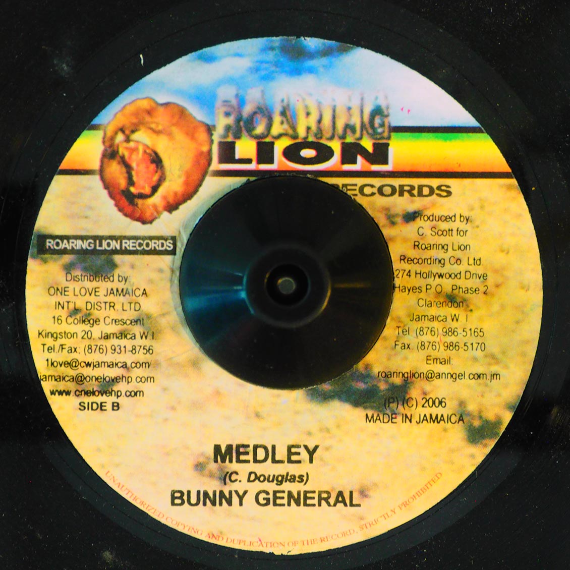 Bunny General - Medley  /  Prezident Brown - Medley (rhythm: "Mad Mad") [New] [New Vinyl 7"]