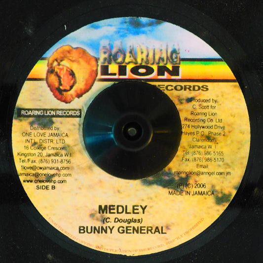Bunny General - Medley  /  Prezident Brown - Medley (rhythm: "Mad Mad") [New] [New Vinyl 7"]