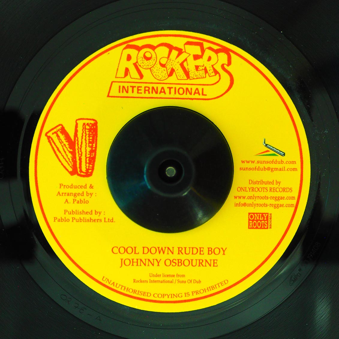 Johnny Osbourne - Cool Down Rude Boy  /  Augustus Pablo - Version [New Vinyl Record 7" Single]