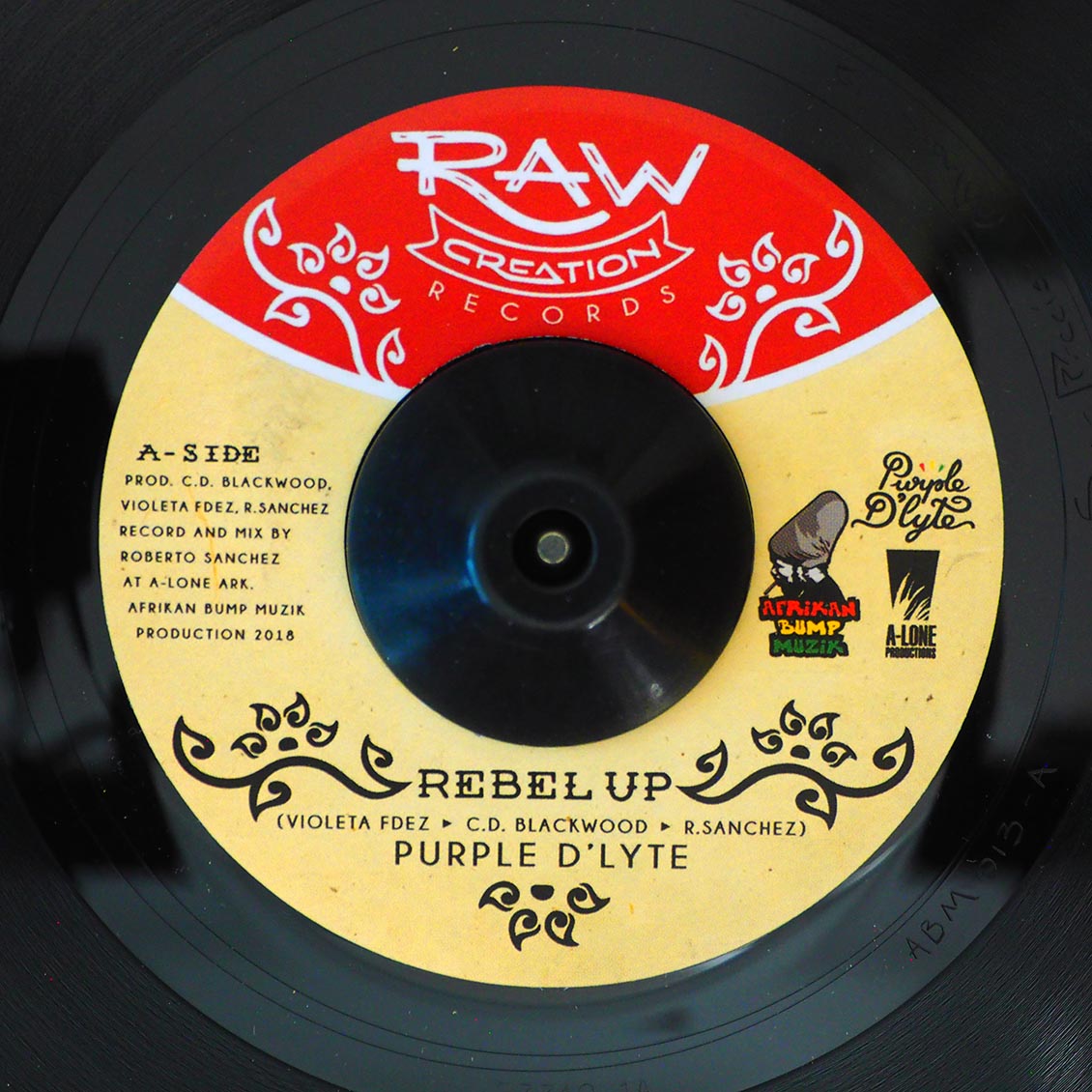 Purple D'Lyte - Rebel Up  /  Afrikan Bump, Lone Ark Riddim Force - Rebel Dub [New Vinyl 7"]