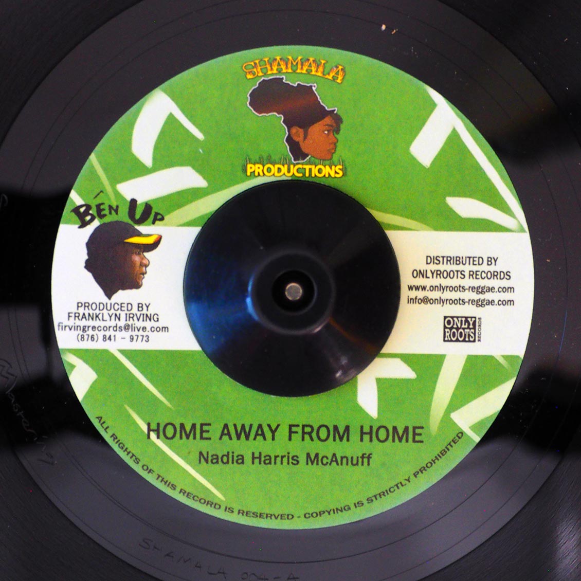 Nadia Harris McAnuff - Home Away From Home  /  Franklyn Irving - Stone Rock Dub (Earl Jr. Mix) [New Vinyl Record 7" Single]