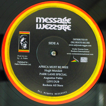 Hugh Mundell - Africa Must Be Free; Augustus Pablo - Park Lane Special; Rockers All Stars - Levi Dub  /  Augustus Pablo - Africa 1983; Rockers All Stars - Africa Dub [New Vinyl 10"]
