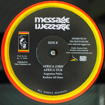 Hugh Mundell - Africa Must Be Free; Augustus Pablo - Park Lane Special; Rockers All Stars - Levi Dub  /  Augustus Pablo - Africa 1983; Rockers All Stars - Africa Dub [New Vinyl 10"]