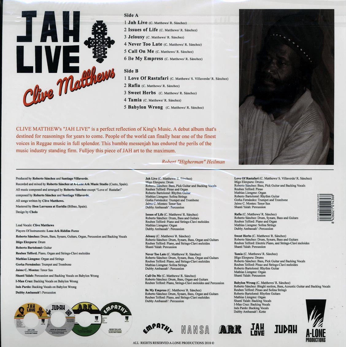 Clive Matthews - Jah Live [New Vinyl LP]