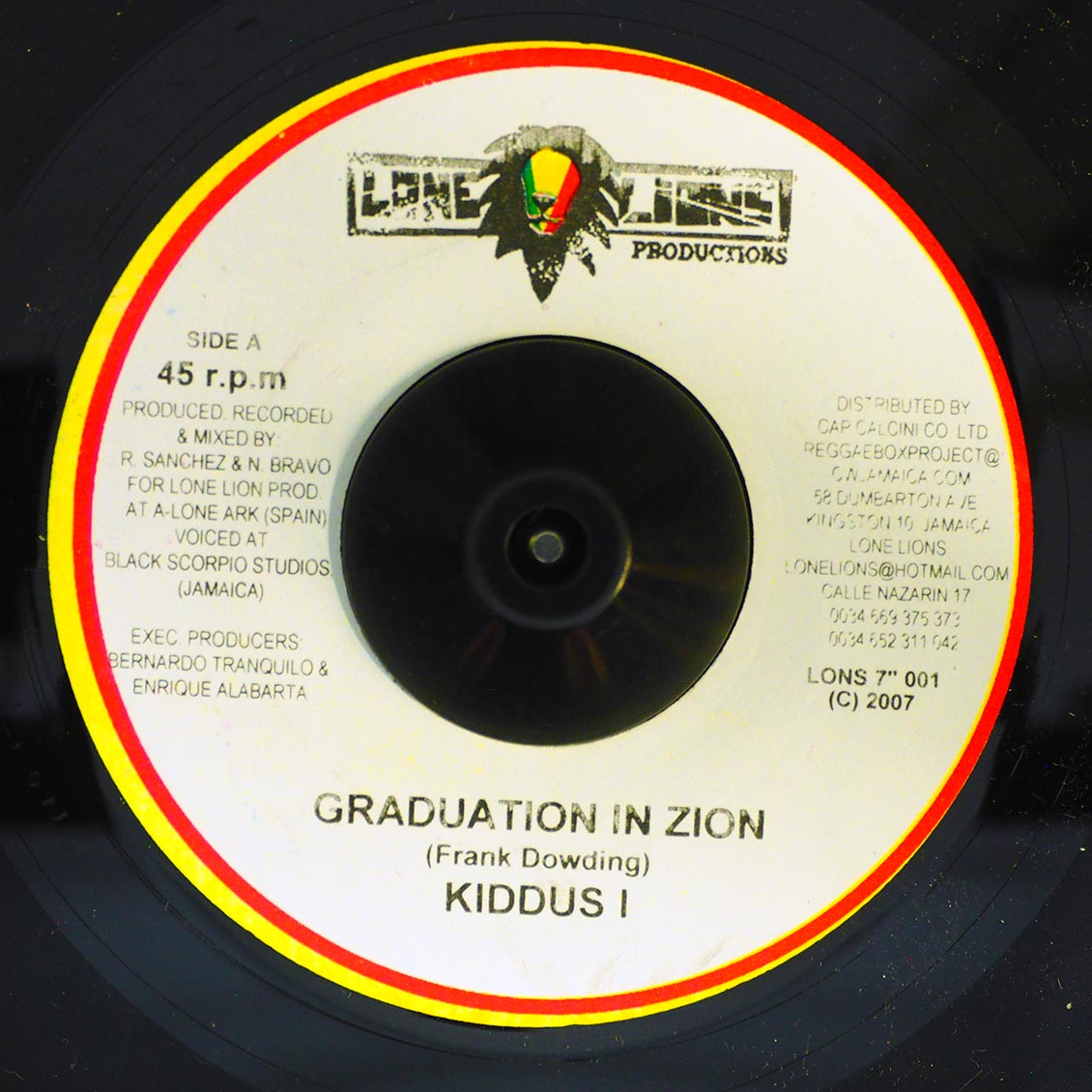 Kiddus I - Graduation In Zion  /  Thriller, Phillip Frazer - Woman A Di Yard (rhythm: "Kiddus I - Graduation In Zion") [New Vinyl 7"]