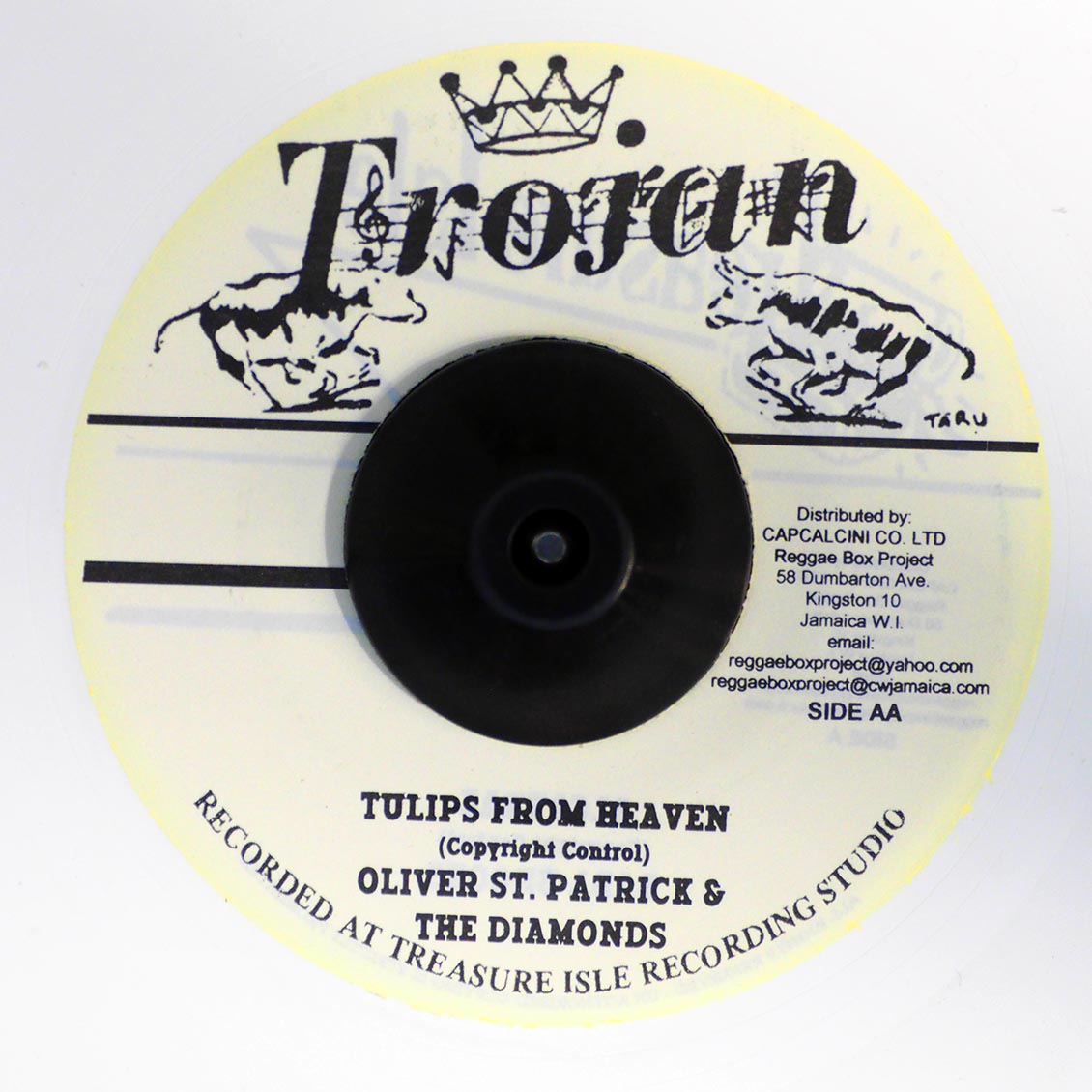Oliver St. Patrick & The Diamonds - Tulips From Heaven  /  Oliver St. Patrick & The Diamonds - I Want To Be Loved (white vinyl) [New Vinyl 7"]