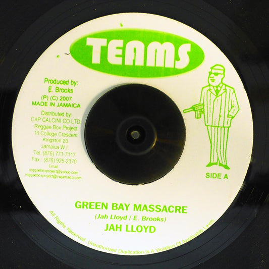 Jah Lloyd - Green Bay Massacre  /  Jah Lloyd - Natty Bid Goodbye (rhythm: "Love Won't Come Easy") [New Vinyl 7"]