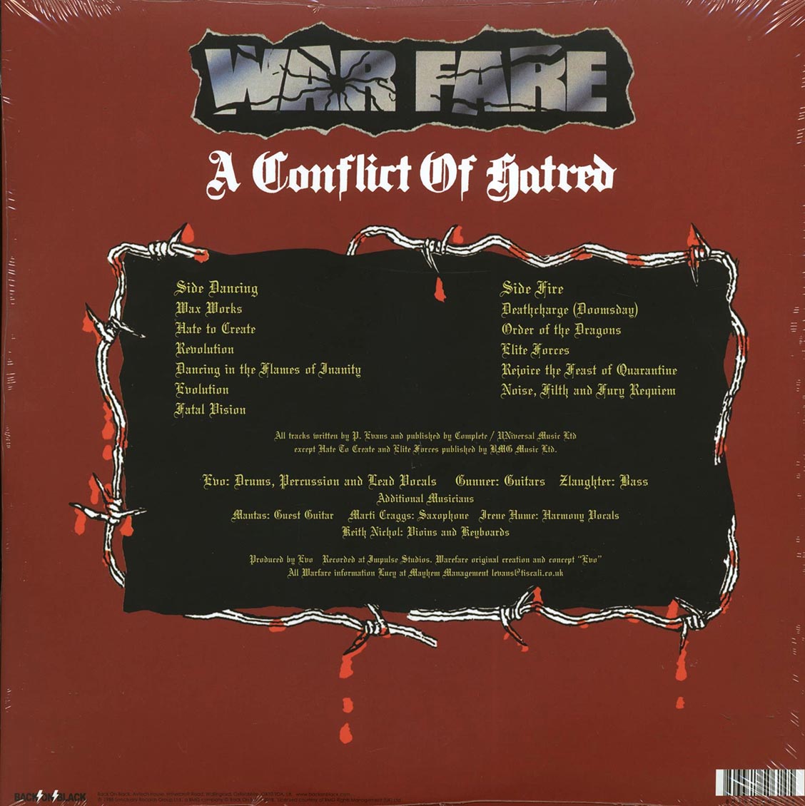 Warfare - A Conflict Of Hatred (white vinyl) [New Vinyl LP]