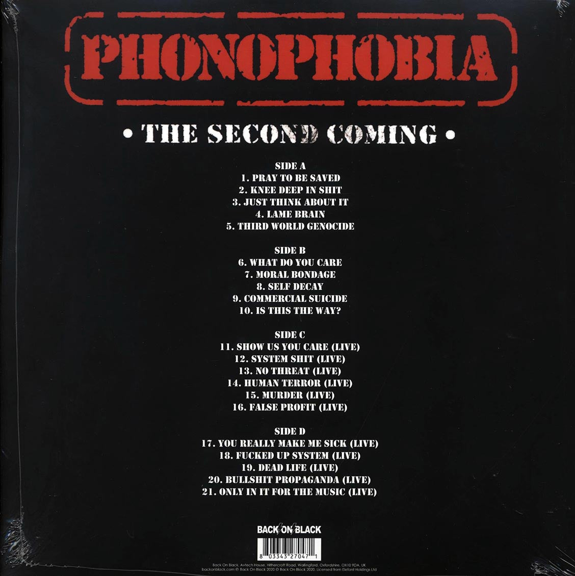 Extreme Noise Terror - Phonophobia (ltd. ed.) (2xLP) (red vinyl) [New Vinyl LP]