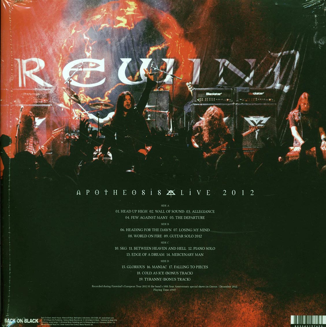 Firewind - Apotheosis: Live 2012 (+2 bonus tracks) (2xLP) (deluxe edition) [New Vinyl LP]