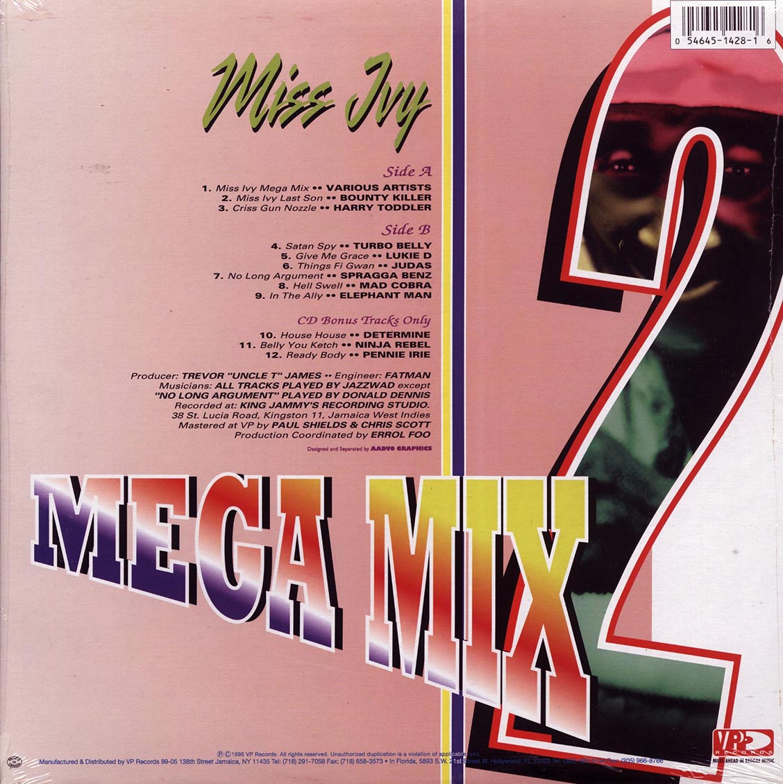 Bounty Killer, Elephant Man, Turbo Belly, Etc. - Miss Ivy Mega Mix 2 (orig. press) [New Vinyl LP]