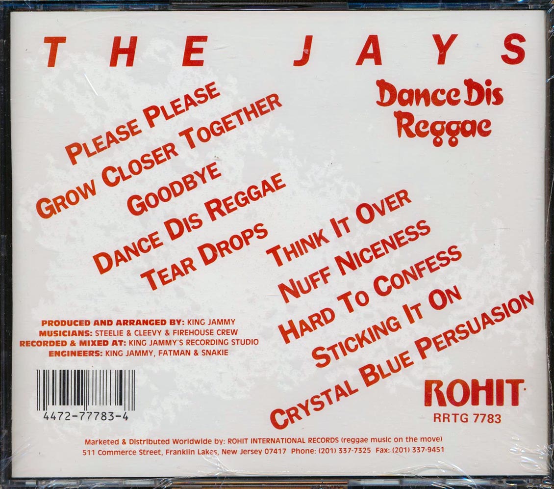 The Jays - Dance Dis Reggae [New CD]