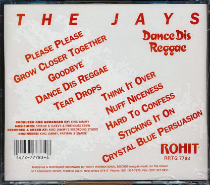 The Jays - Dance Dis Reggae [New CD]