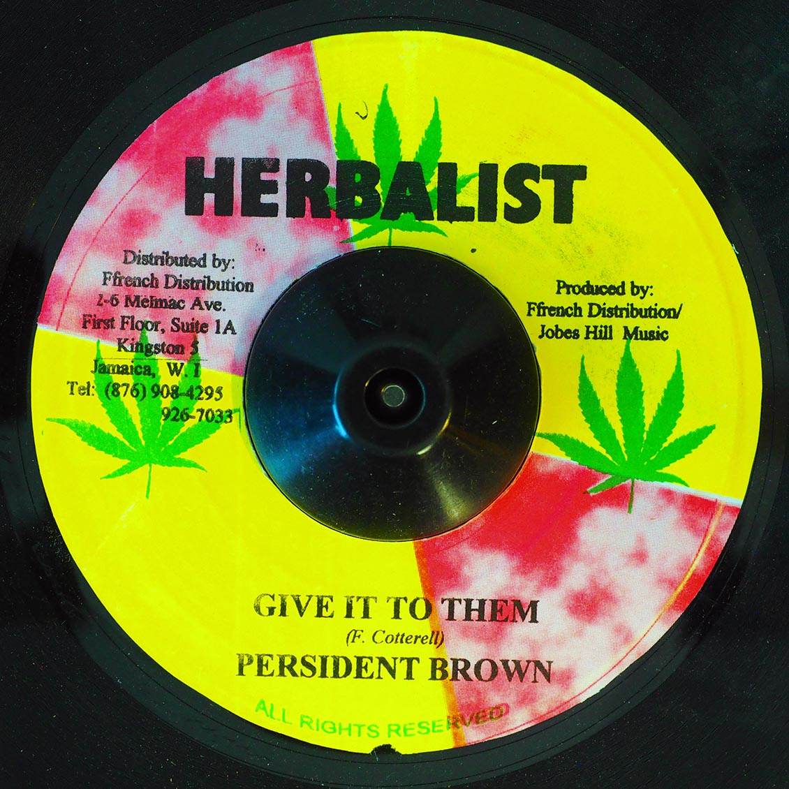 Prezident Brown - Give It To Them  /  Version [New Vinyl Record 7" Single]