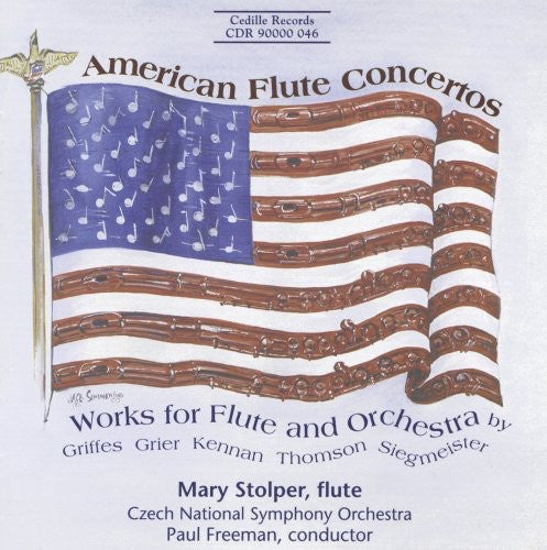 Mary Stolper - American Flute Ctos: WRKS for Flute & Orchestra Music CD