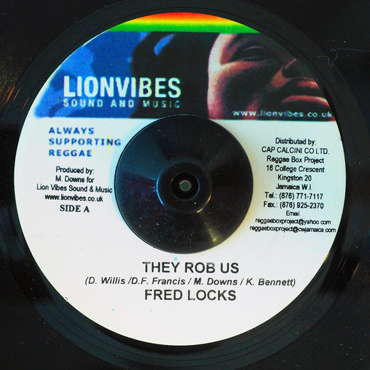 Fred Locks - They Rob Us  /  Version (rhythm: "Ever Bless") [New Vinyl 7"]
