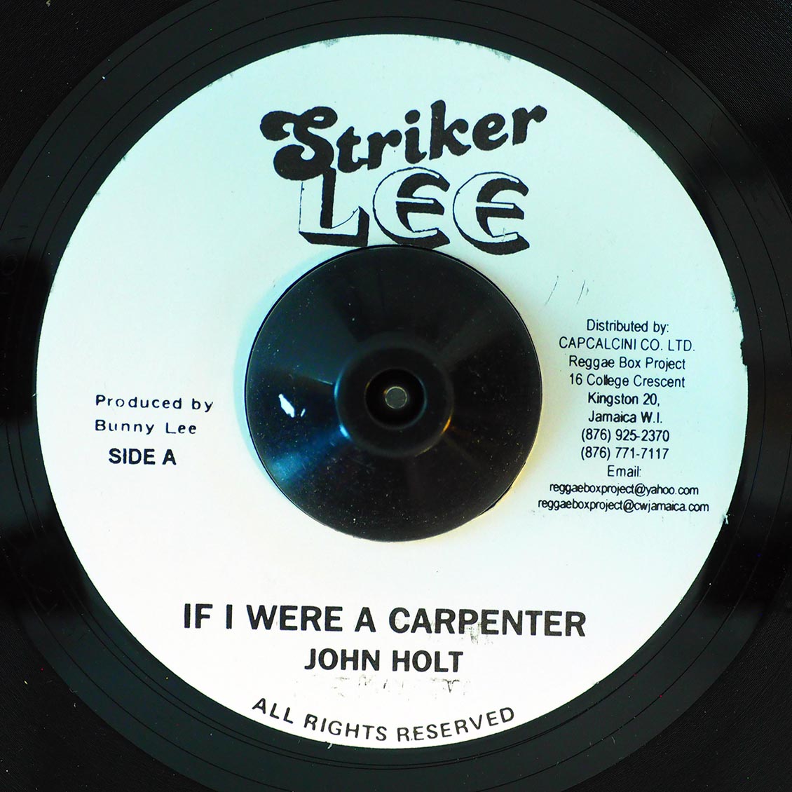 John Holt - If I Were A Carpenter  /  John Holt - Since I Fell For You [New Vinyl Record 7" Single]