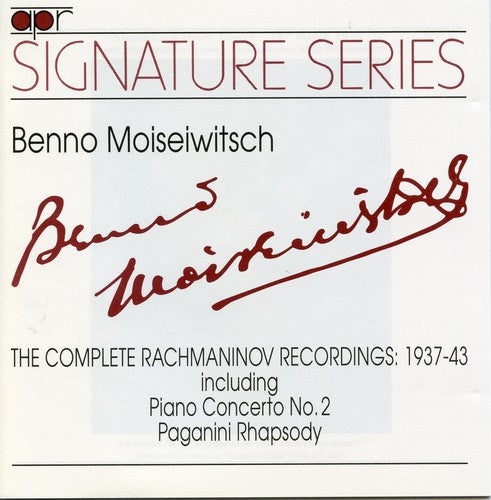 Rachmaninov / Moiseiwitsch - Complete Rachmaninov Recordings 1937-43 [CD]