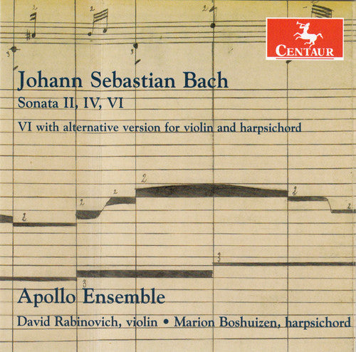 J Bach S / Rabinovich / Boshuizen - Sons for Violin & Harpsichord [CD]