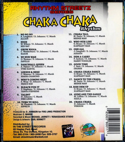 Sizzla, Vybz Kartel, Tanya Stephens, Daville, Elephant Man, Etc. - Chaka Chaka Rhythm (rhythm: "Chaka Chaka") (20 tracks) [New CD]