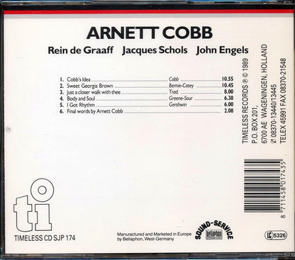 Arnett Cobb - Live [New CD]
