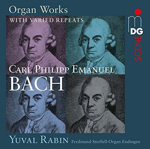 C Bach PE / Rabin,Yuval - Organ Works with Varied Repeats Music CD