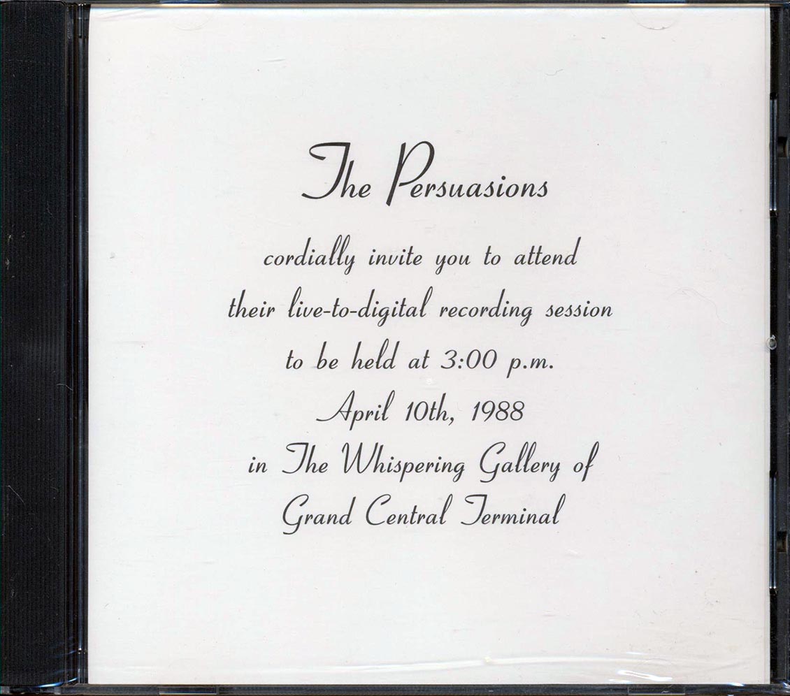 The Persuasions - Live In The Whispering Gallery Of Grand Central Terminal [New CD]