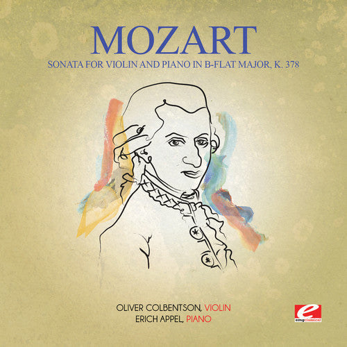 Oliver Colbentson - Sonata for Violin & Piano in B-Flat Major K. 378 [CD]