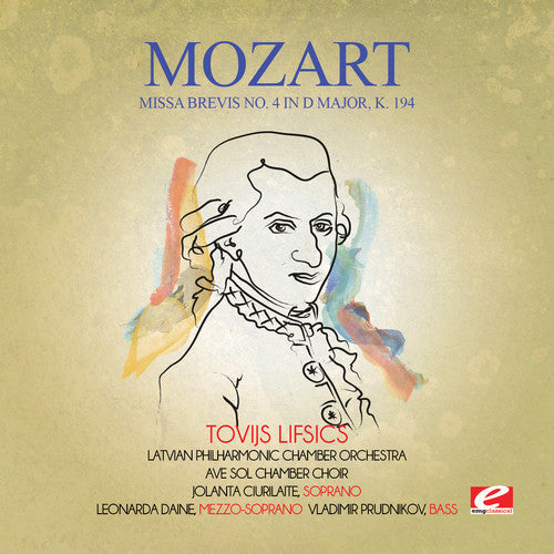 Mozart - Missa Brevis No. 4 in D Major K. 194 [CD]