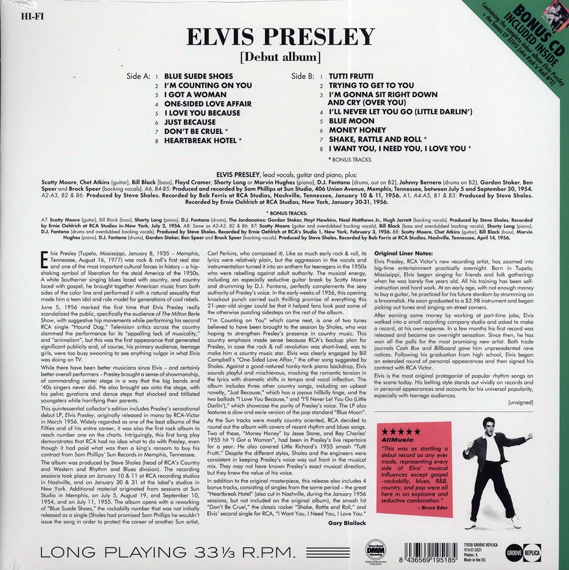 Elvis Presley - Elvis Presley (+ 5 bonus tracks) (DMM) (ltd. ed.) (incl. CD) [New Vinyl Record LP]