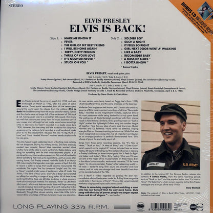 Elvis Presley - Elvis Is Back! (+ 9 bonus tracks) (DMM) (ltd. ed.) (incl. CD) [New Vinyl Record LP]