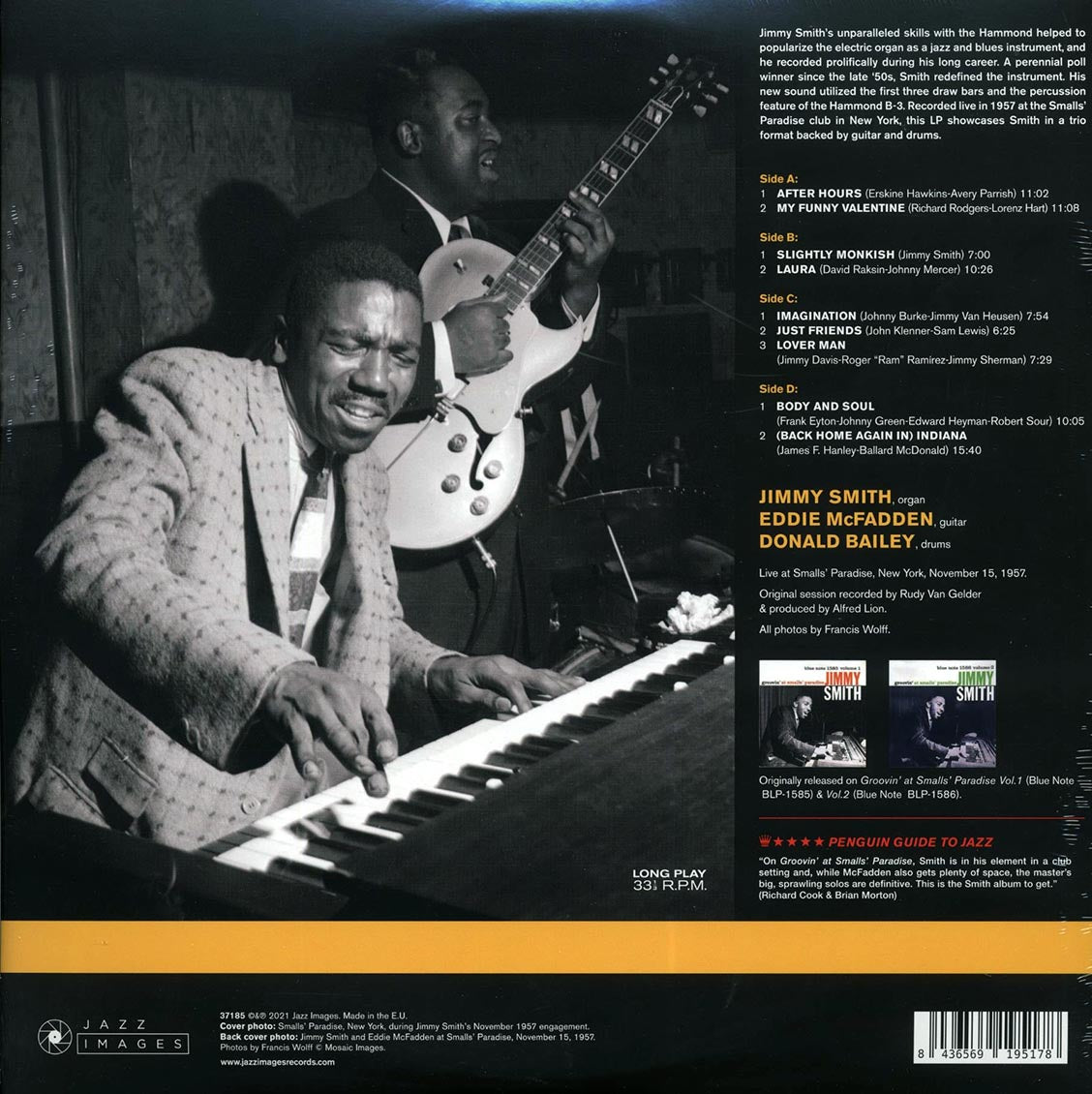 Jimmy Smith - Groovin' At Small's Paradise (ltd. ed.) (2xLP) (180g) [New Vinyl Record LP]