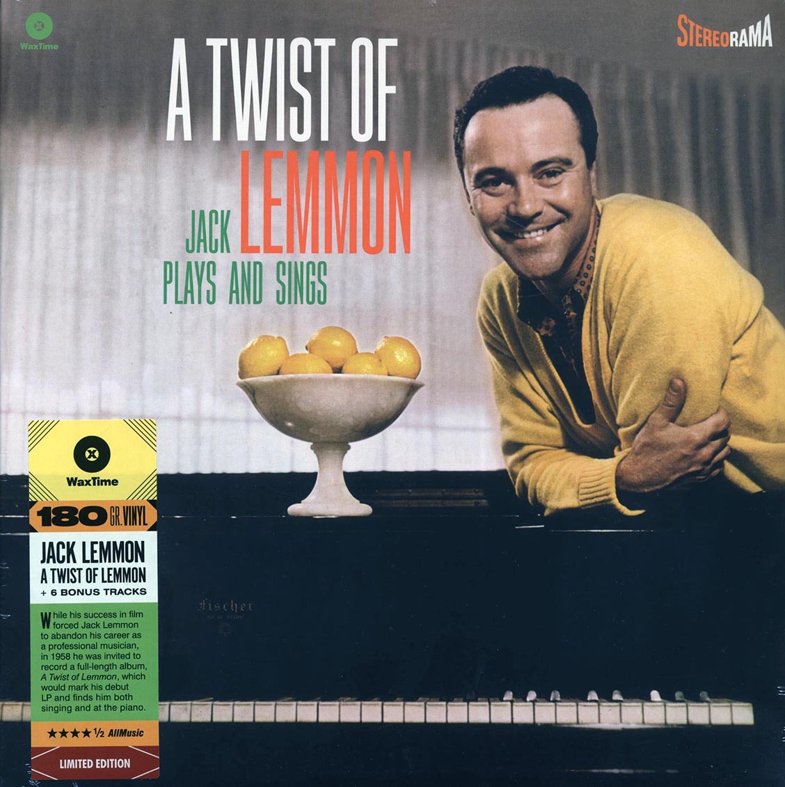 Jack Lemmon - A Twist Of Lemmon: Jack Lemmon Sings And Plays (+ 7 bonus tracks) (DMM) (ltd. ed.) (180g) [New Vinyl Record LP]