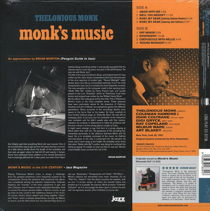 Thelonious Monk - Monk's Music (+2 bonus tracks) (ltd. ed.) (180g) (blue vinyl) [New Vinyl Record LP]