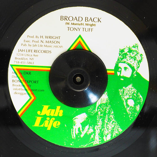 Tony Tuff - Broad Back  /  Jah Life - Broad Heart Dub (rhythm: "Broad Back") [New] [New Vinyl 7"]