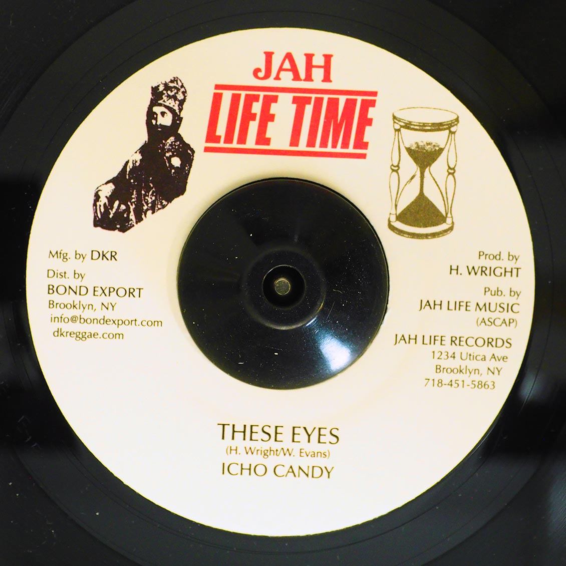 Icho Candy - These Eyes  /  Jah Life - Hold On Dub (rhythm: "Barrington Levy - Hold On Steady") [New Vinyl 7"]