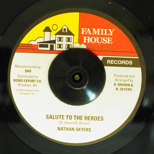 Nathan Skyers - Salute To The Heroes  /  Version (rhythm: "Flick Wilson - Sparring Partner") [New] [New Vinyl 7"]