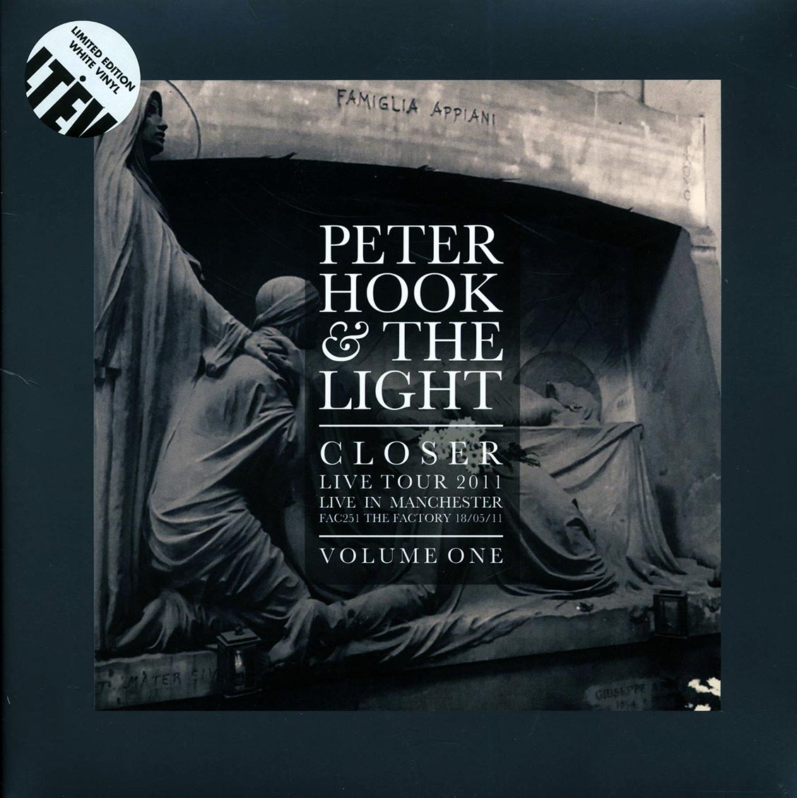 Peter Hook & The Light - Closer Live Tour 2011 Volume 1: Live In Manchester, FAC251 The Factory 18/05/11 (RSD 2017) (ltd. ed.) (white vinyl) [New] [New Vinyl]