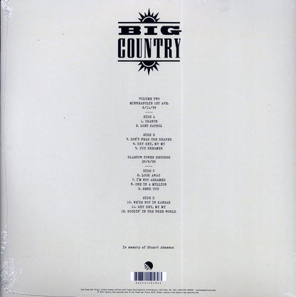 Big Country - We're Not In Kansas: The Live Bootleg Series 1993-1998 Volume 2 (ltd. ed.) (2xLP) (clear vinyl) [New Vinyl LP]